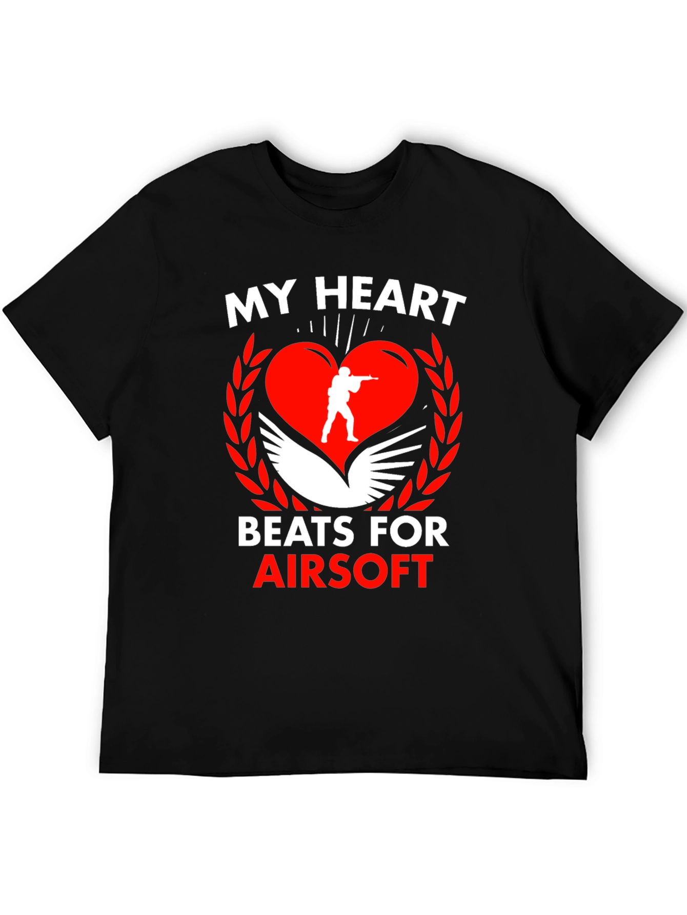 Airsoft Heart Graphic T-Shirt