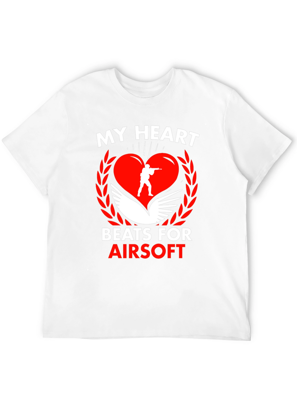 Airsoft Heart Graphic T-Shirt