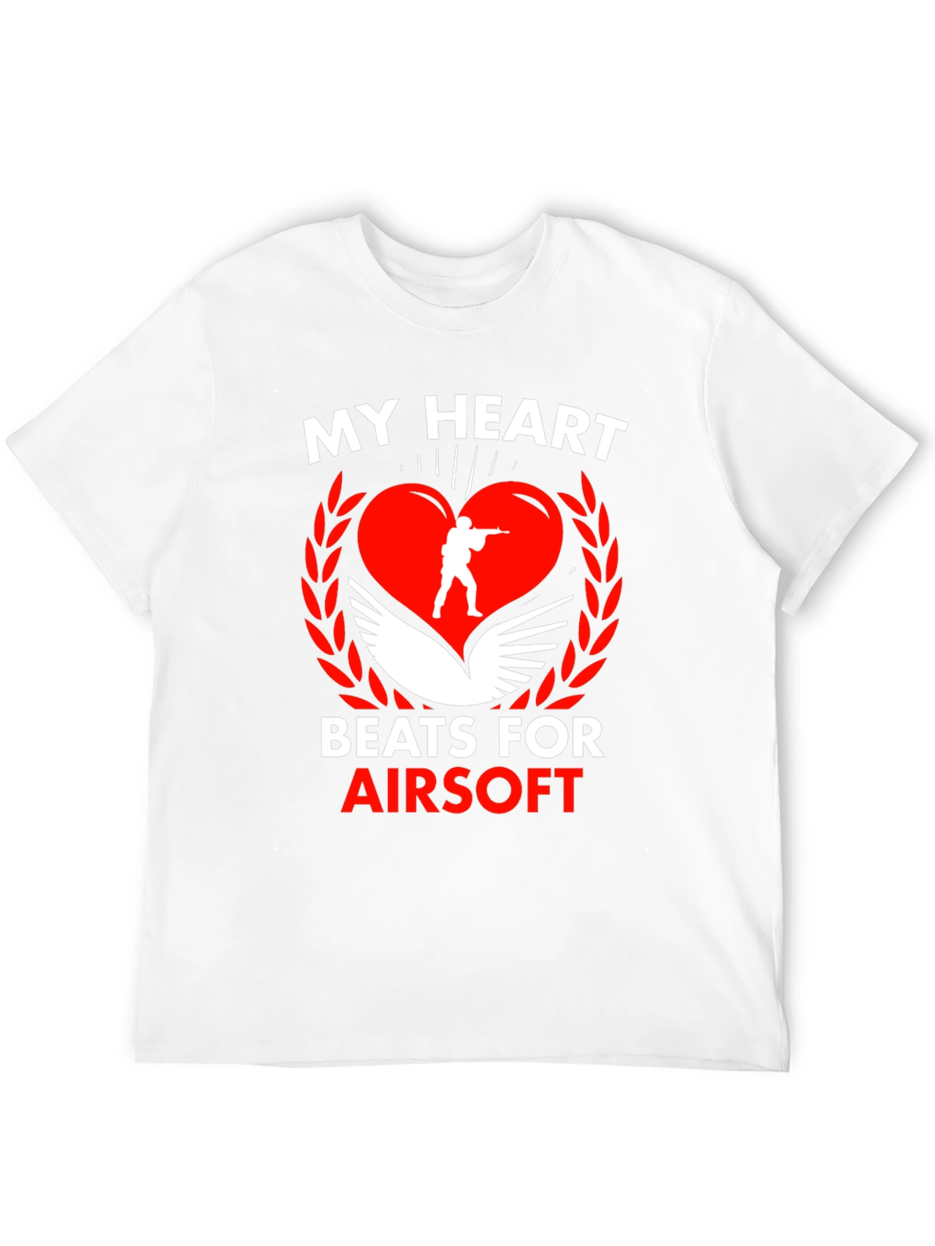 Airsoft Heart Graphic T-Shirt