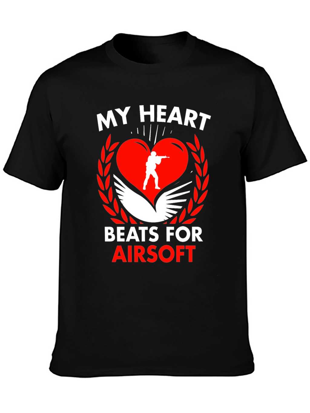 Airsoft Heart Graphic T-Shirt