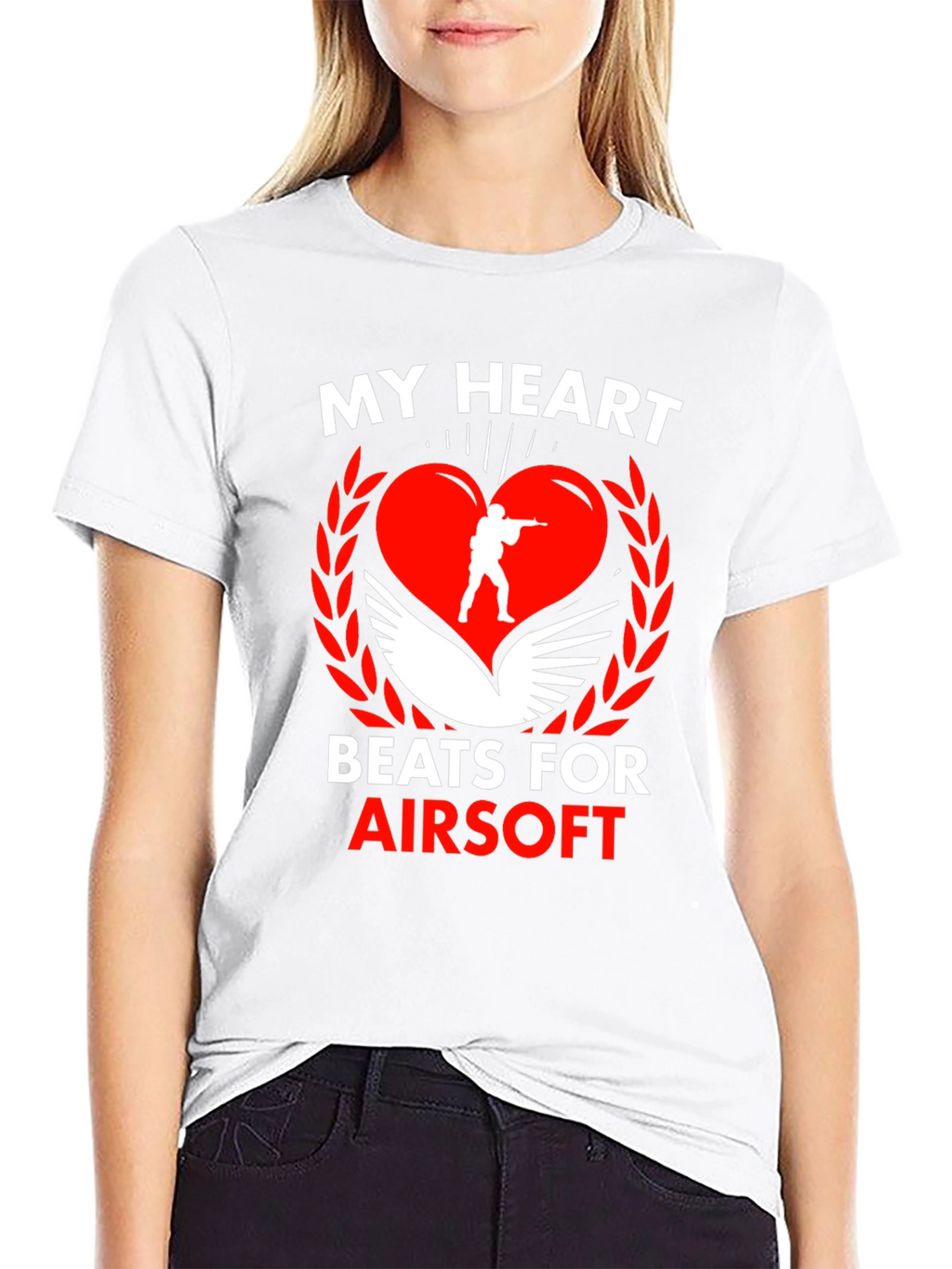 Airsoft Heart Graphic T-Shirt