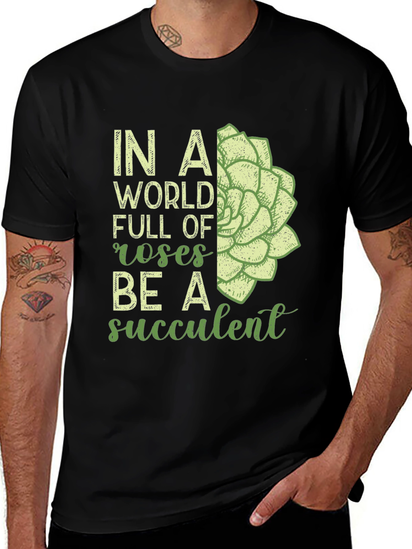 Be a Succulent T-Shirt - Unique Graphic Tee