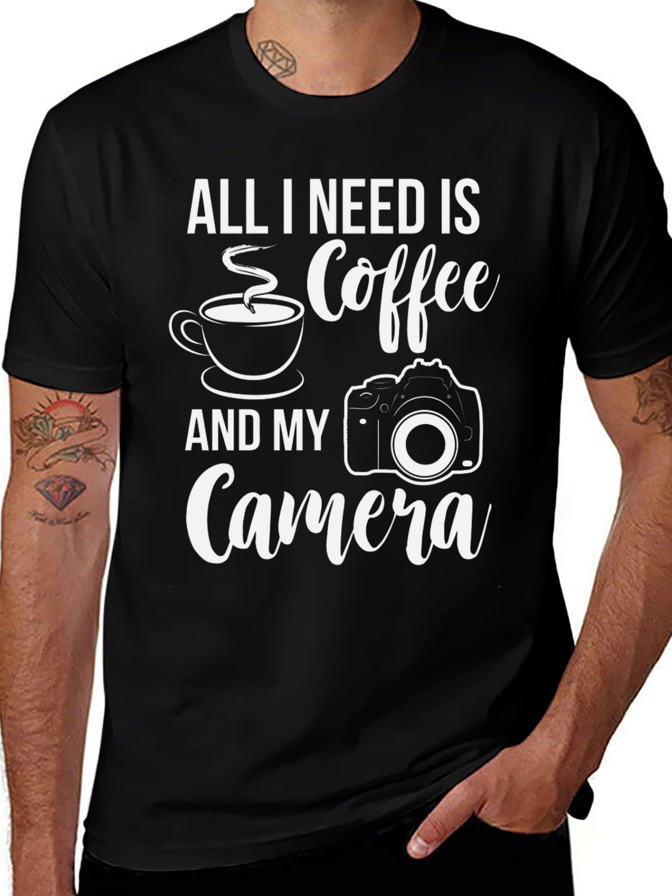 Coffee and Camera Graphic Tee - Photographers Dream