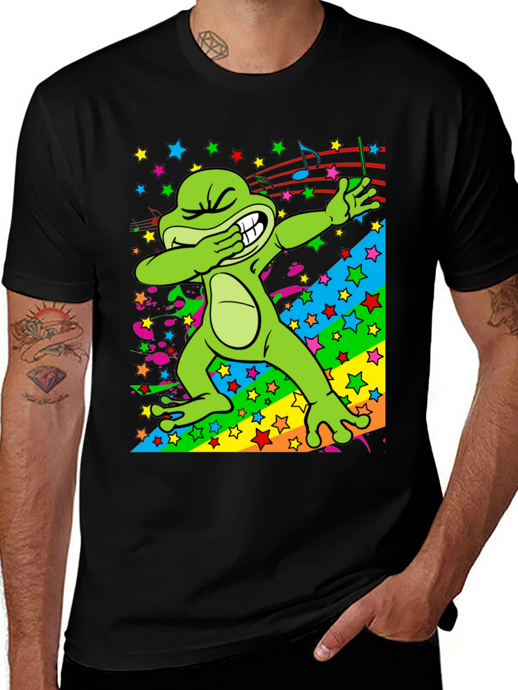 Dabbing Frog Graphic T-Shirt