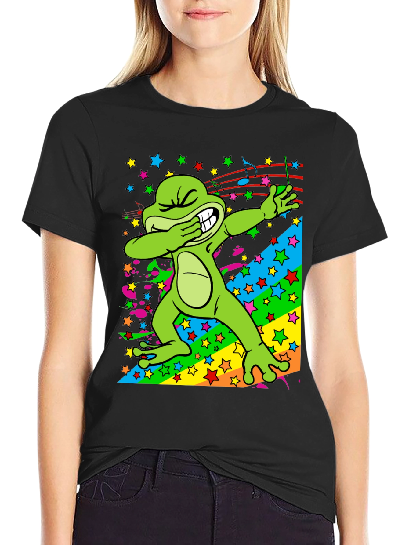 Dabbing Frog Graphic T-Shirt