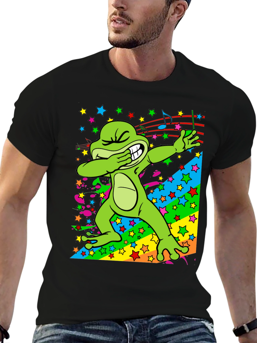 Dabbing Frog Graphic T-Shirt