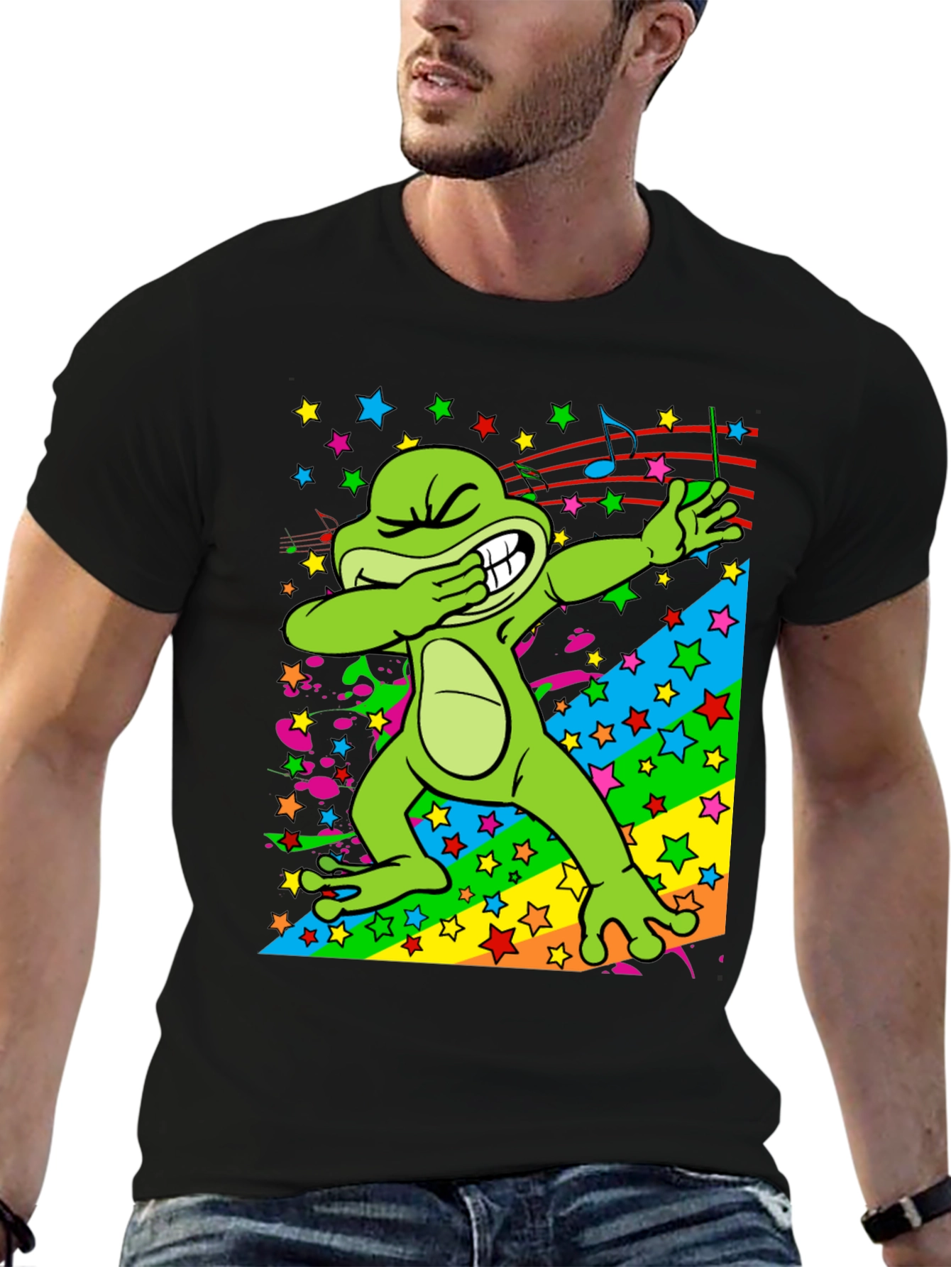 Dabbing Frog Graphic T-Shirt