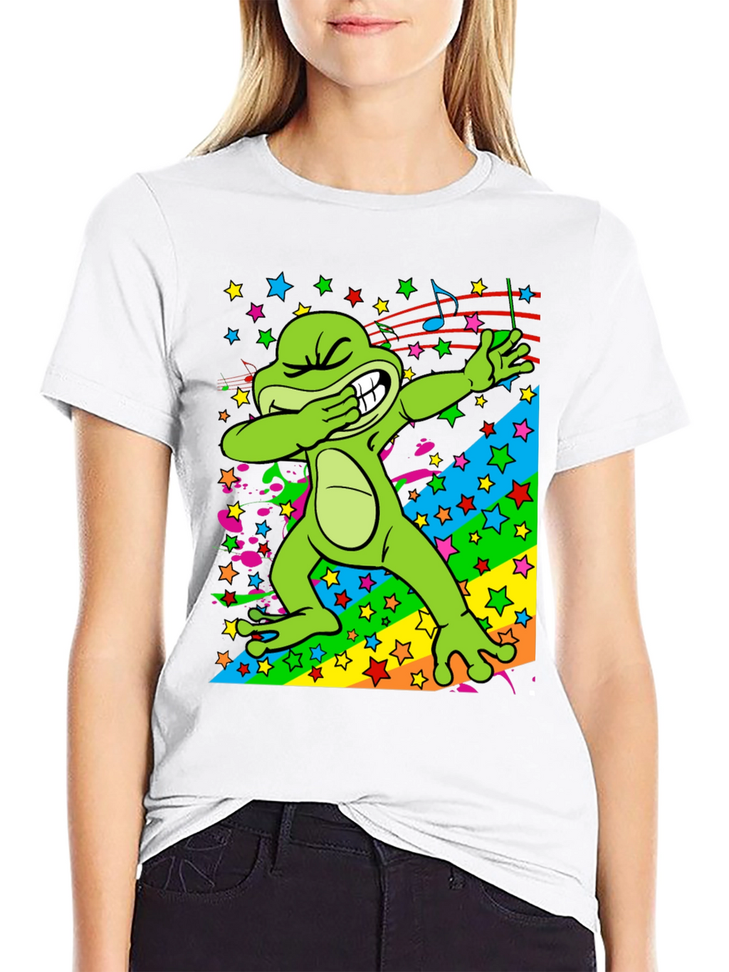 Dabbing Frog Graphic T-Shirt