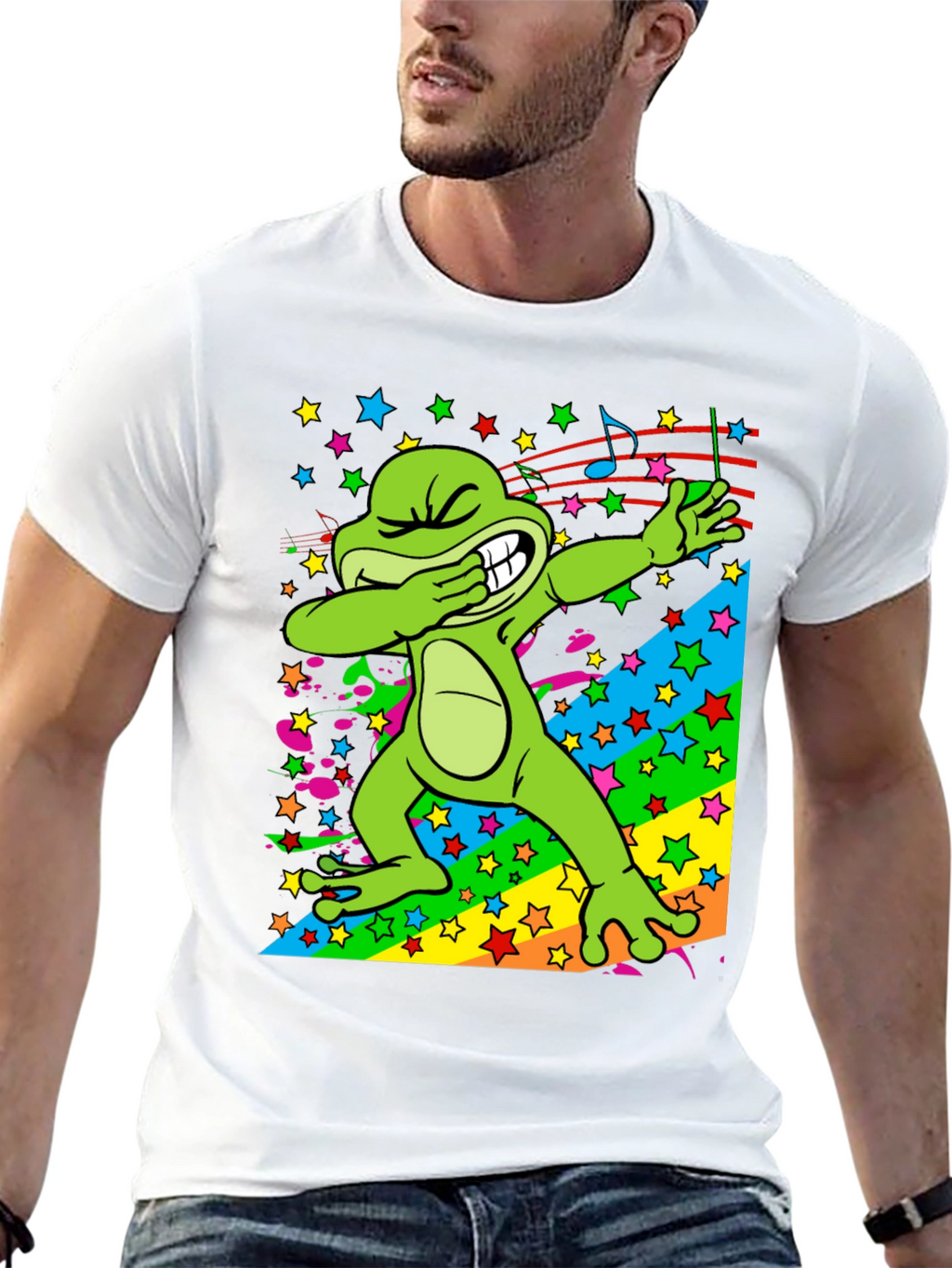 Dabbing Frog Graphic T-Shirt