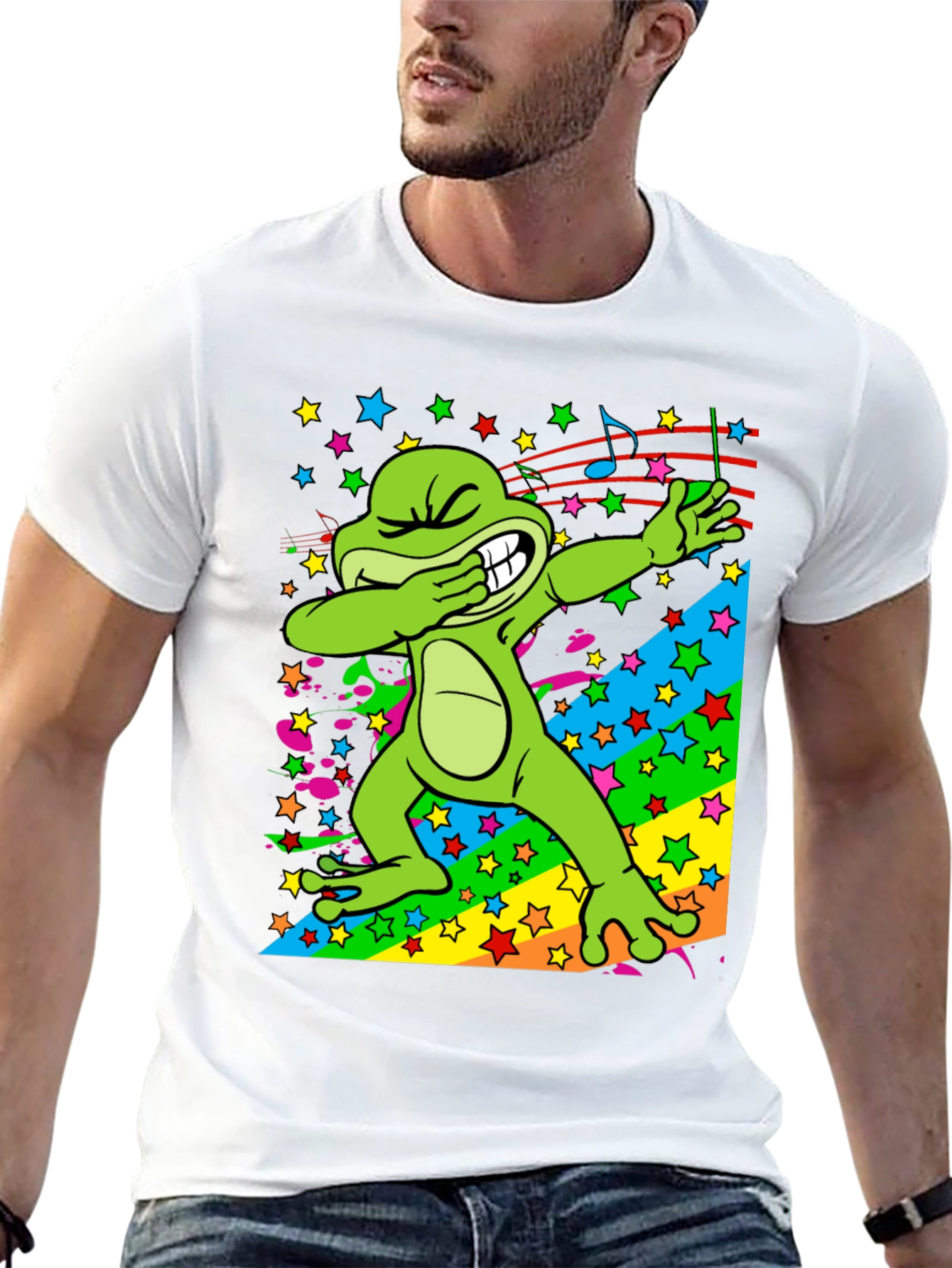 Dabbing Frog Graphic T-Shirt