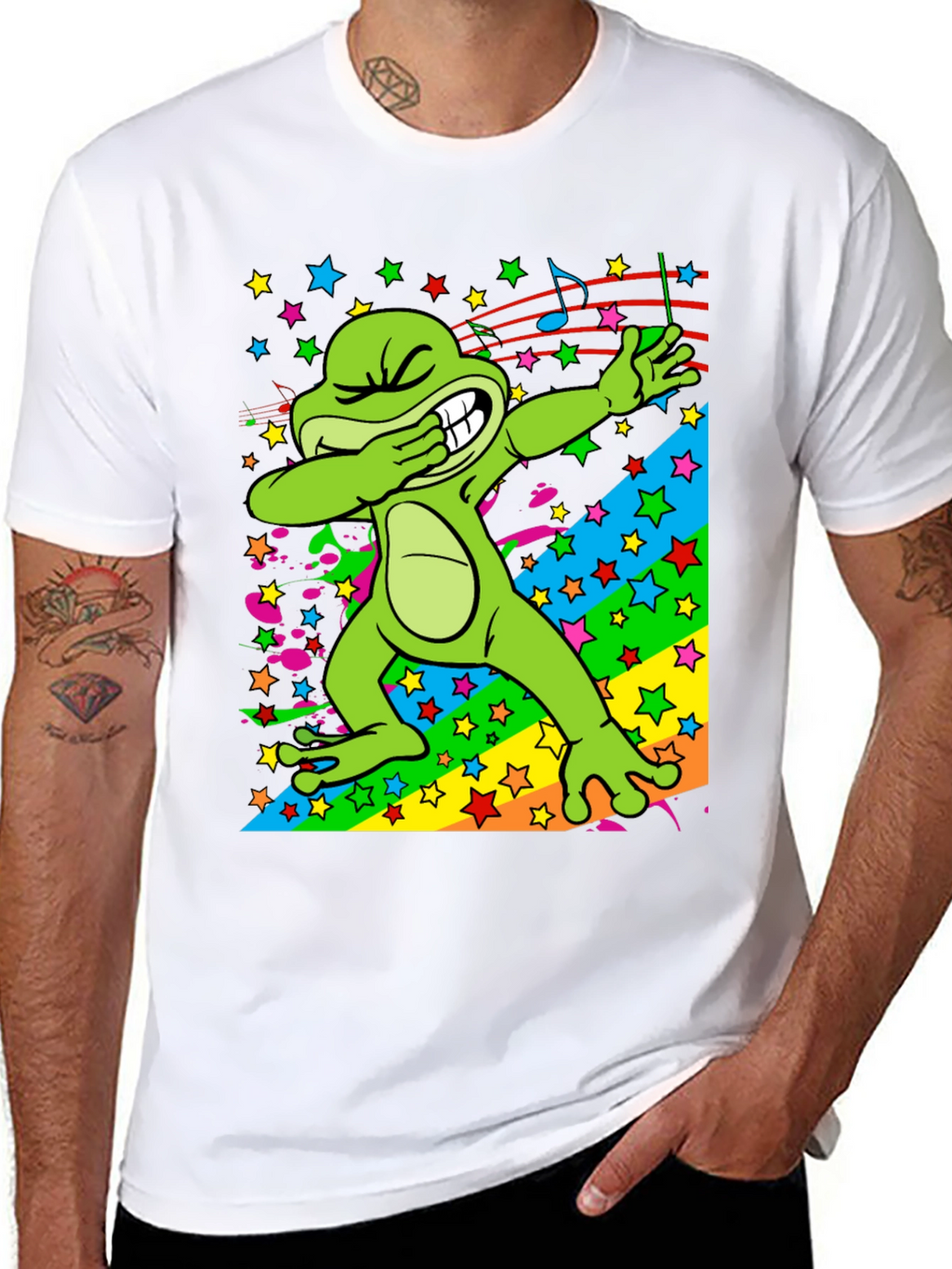 Dabbing Frog Graphic T-Shirt