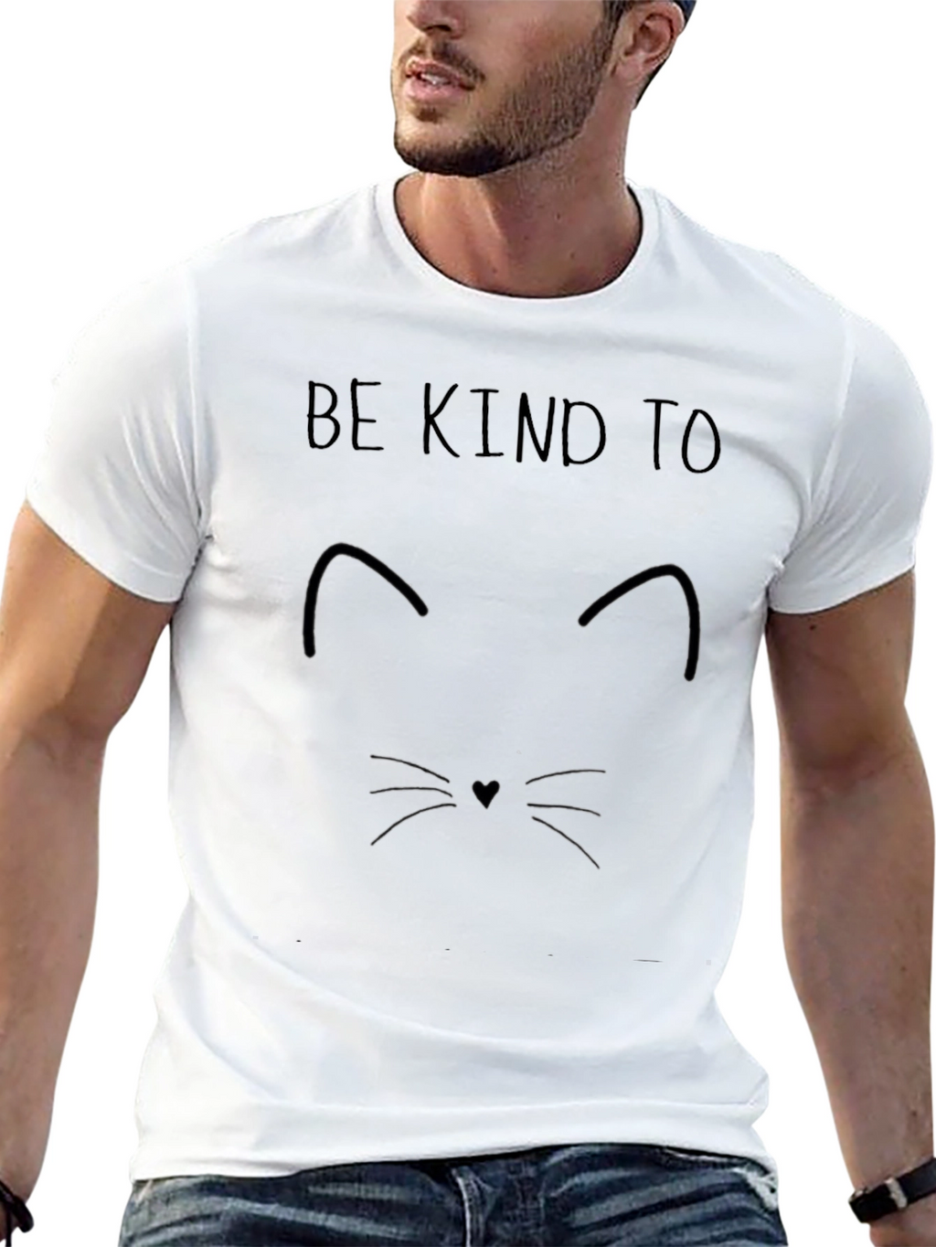 Be Kind to Cats Black T-Shirt