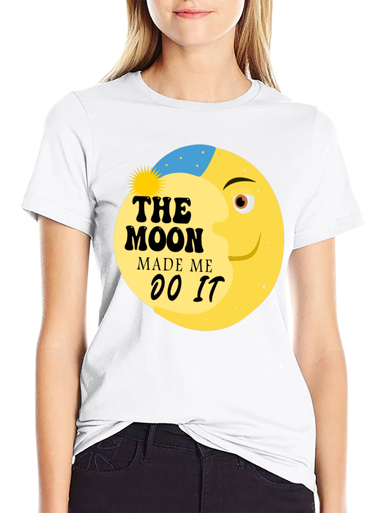 The Moon Made Me Do It Graphic Tee Shirt