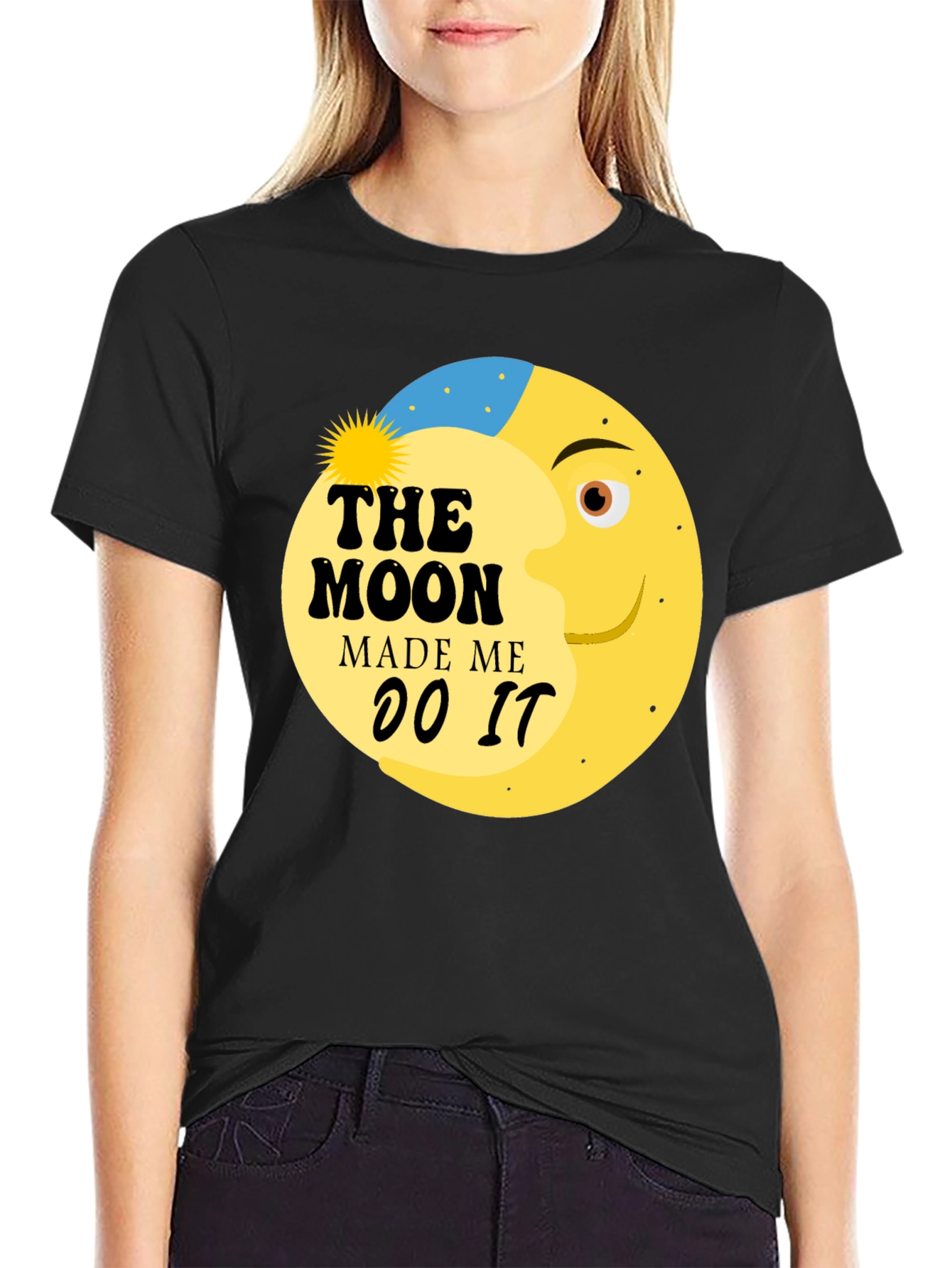 The Moon Made Me Do It Graphic Tee Shirt