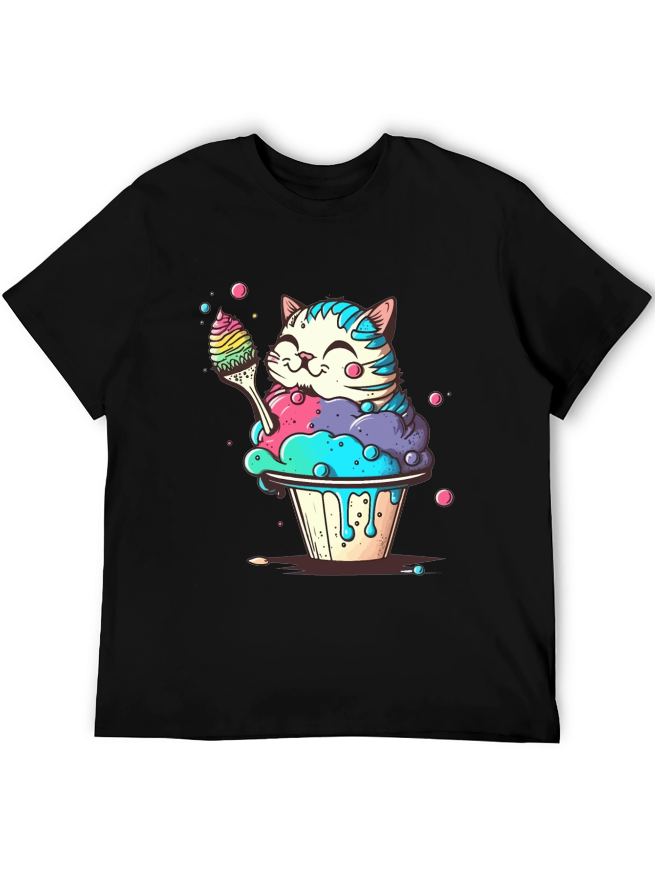 Cute Cat Cupcake T-Shirt - Whimsical Design