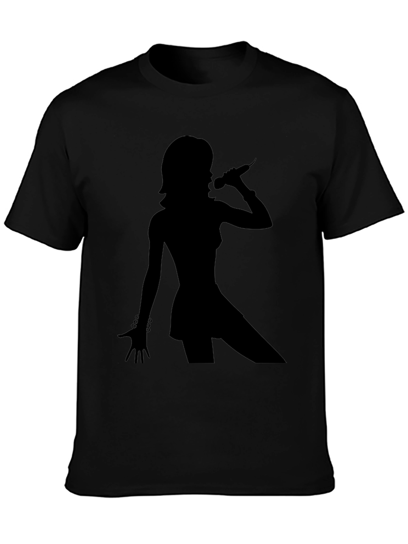 Singer Silhouette Black T-Shirt