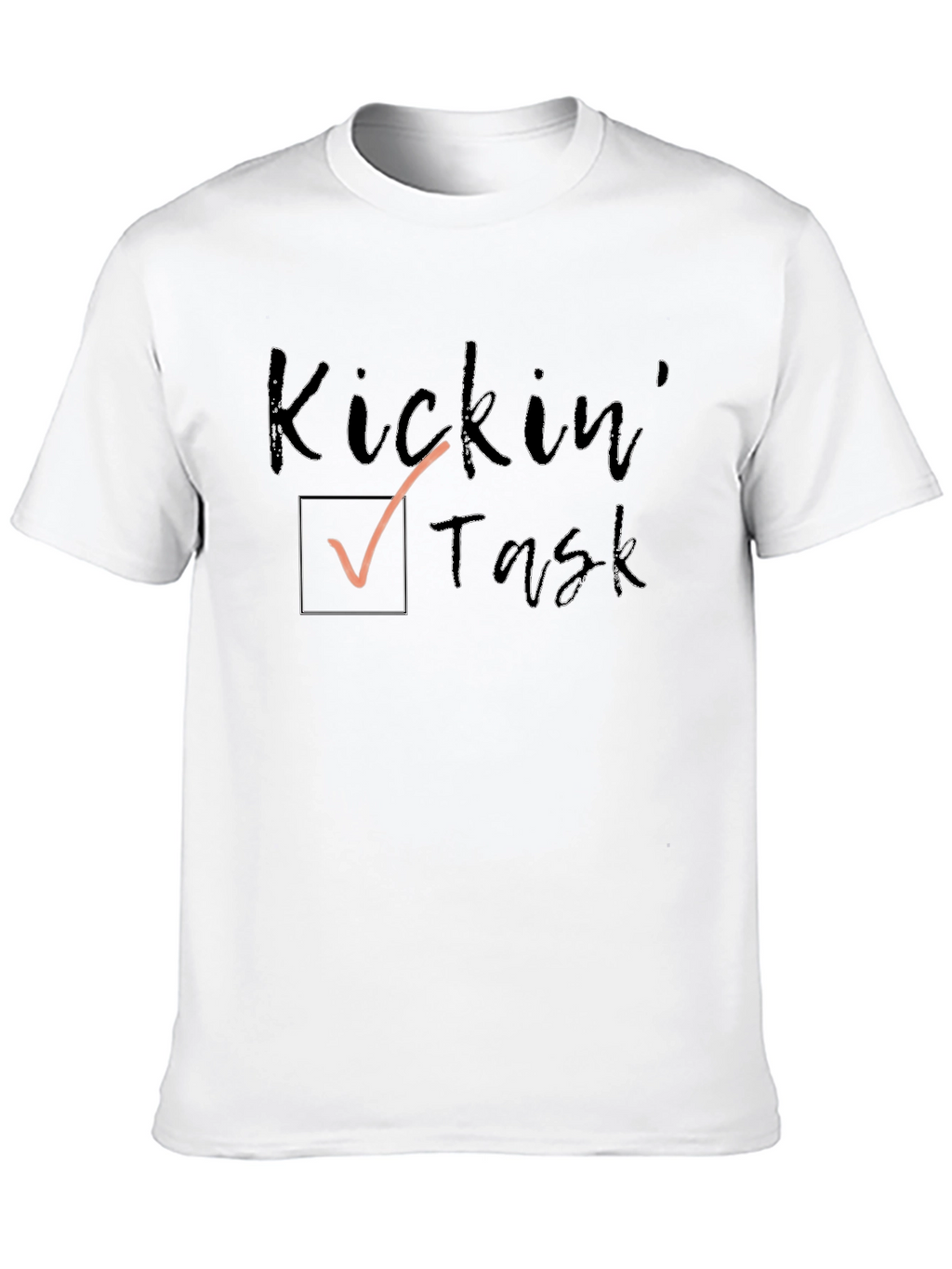 Kicking Task T-Shirt - Black Cotton Tee