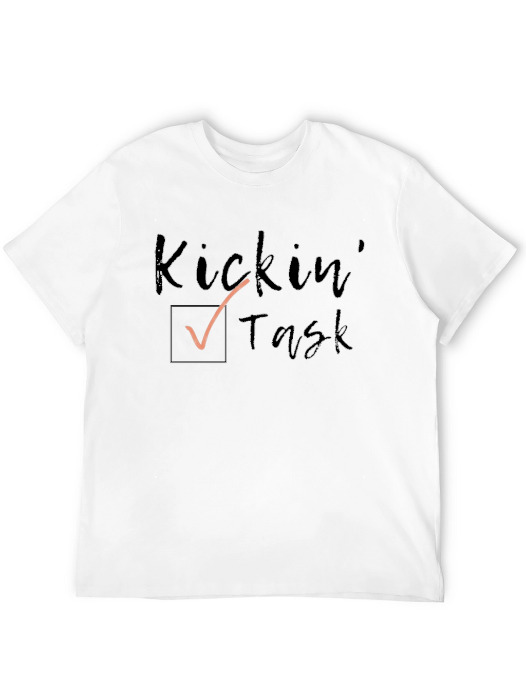 Kicking Task T-Shirt - Black Cotton Tee