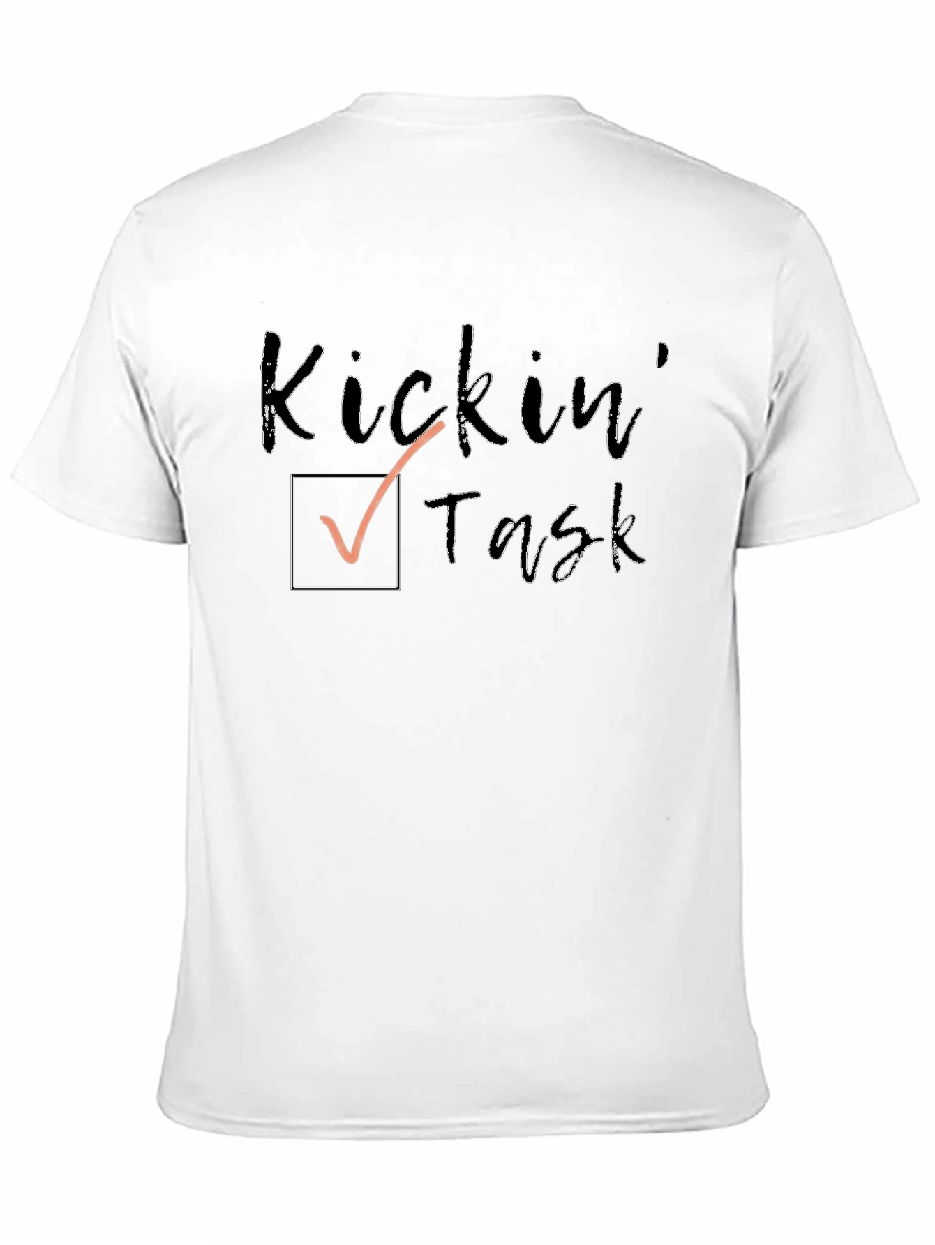 Kicking Task T-Shirt - Black Cotton Tee
