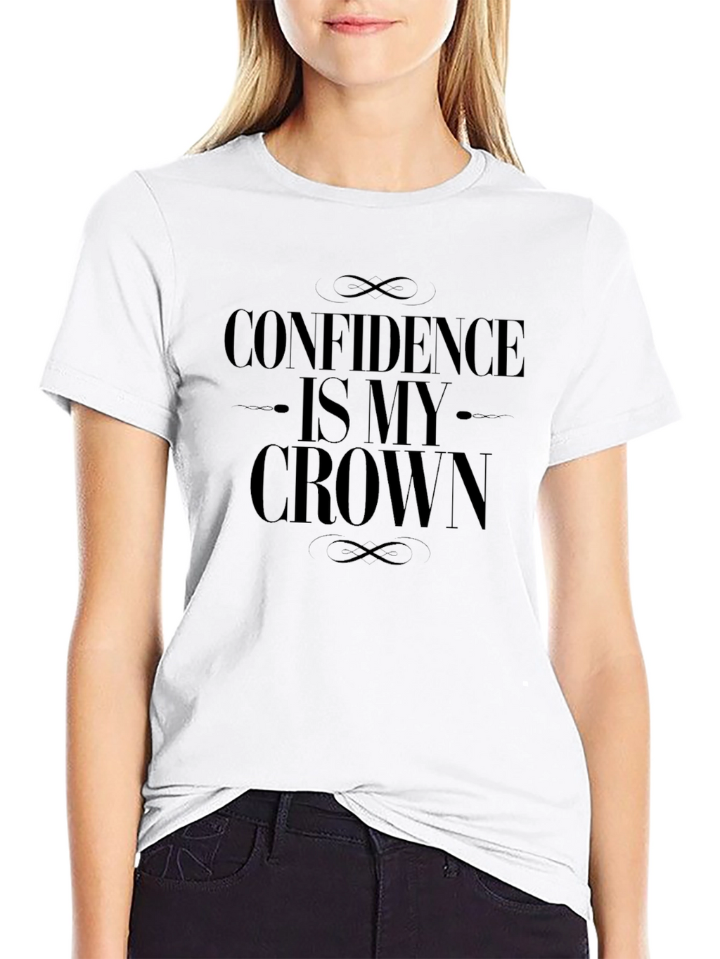 Confidence Is My Crown Black T-Shirt