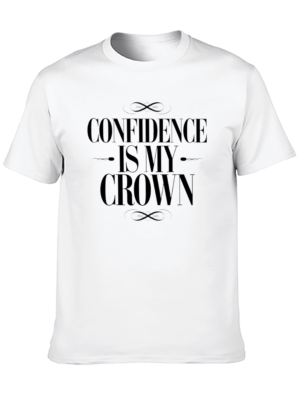 Confidence Is My Crown Black T-Shirt