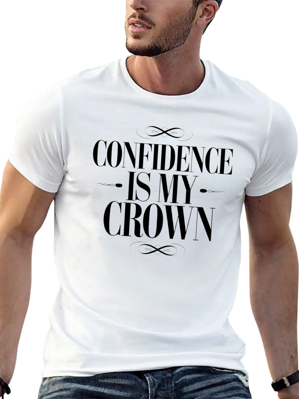Confidence Is My Crown Black T-Shirt