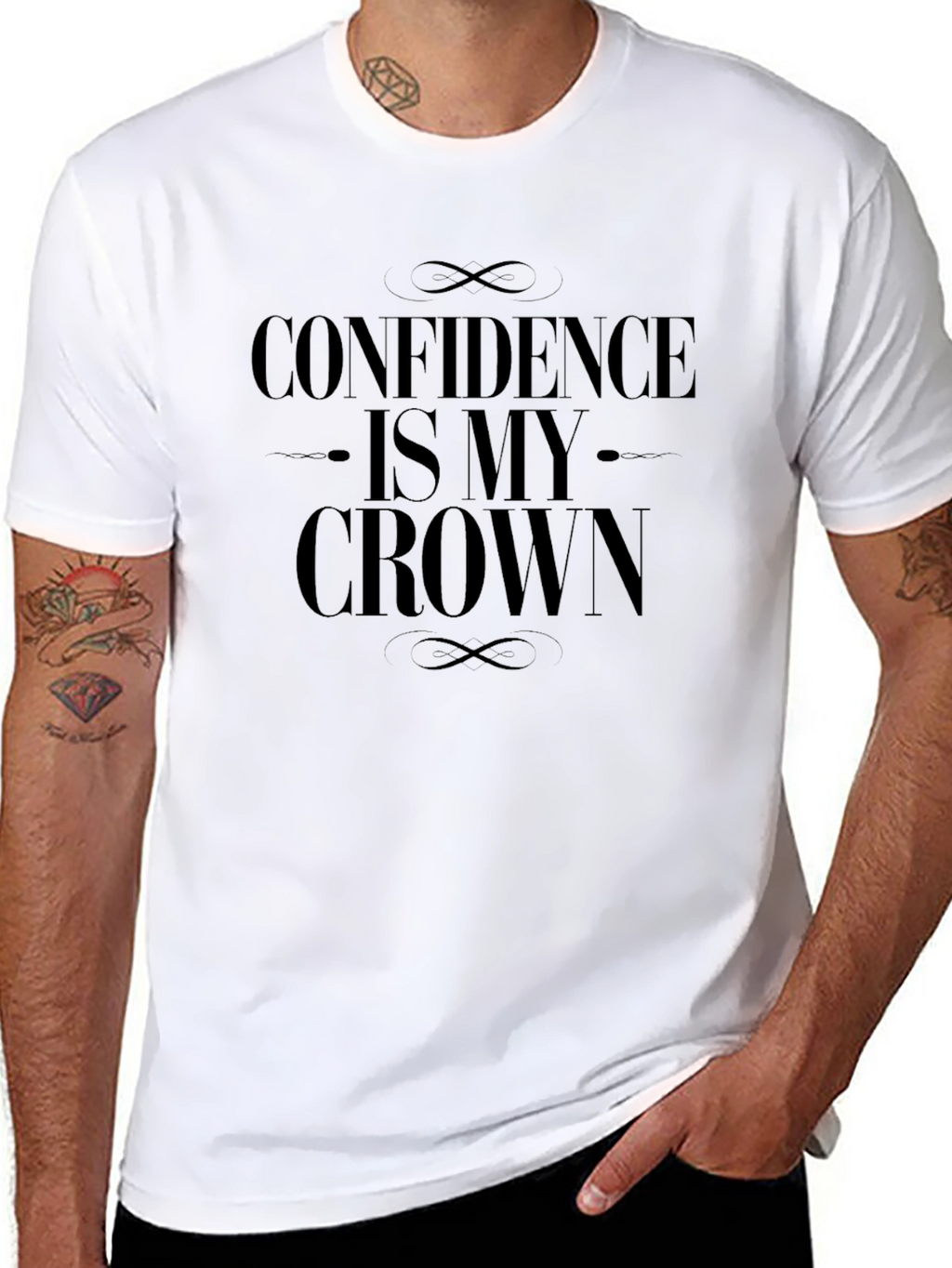 Confidence Is My Crown Black T-Shirt