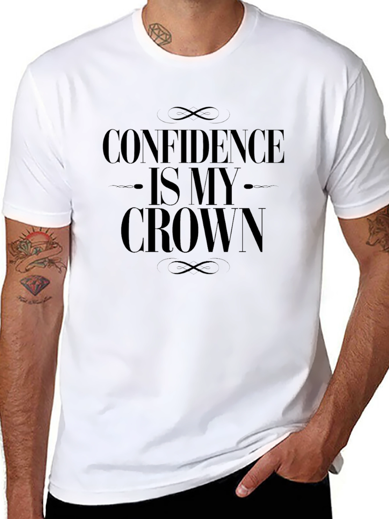 Confidence Is My Crown Black T-Shirt
