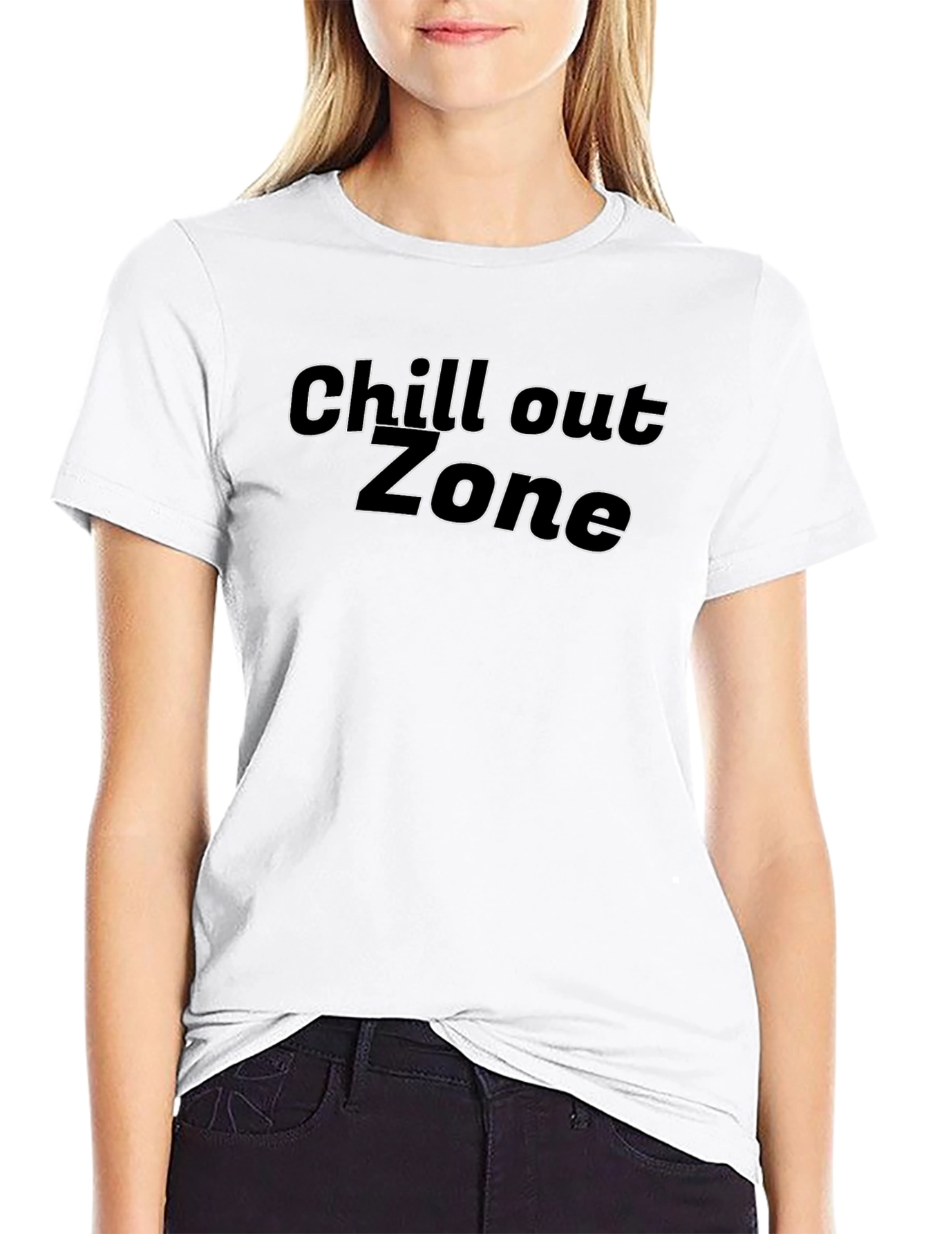 Chill Out Zone Black Graphic T-Shirt