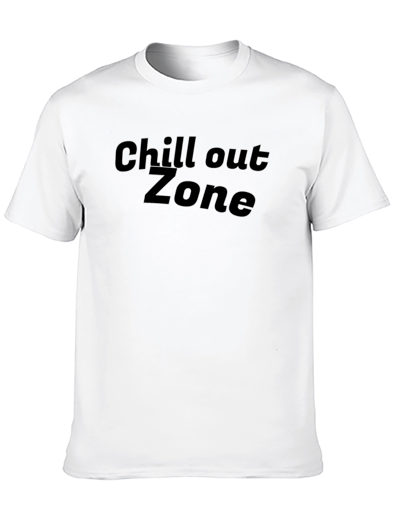 Chill Out Zone Black Graphic T-Shirt