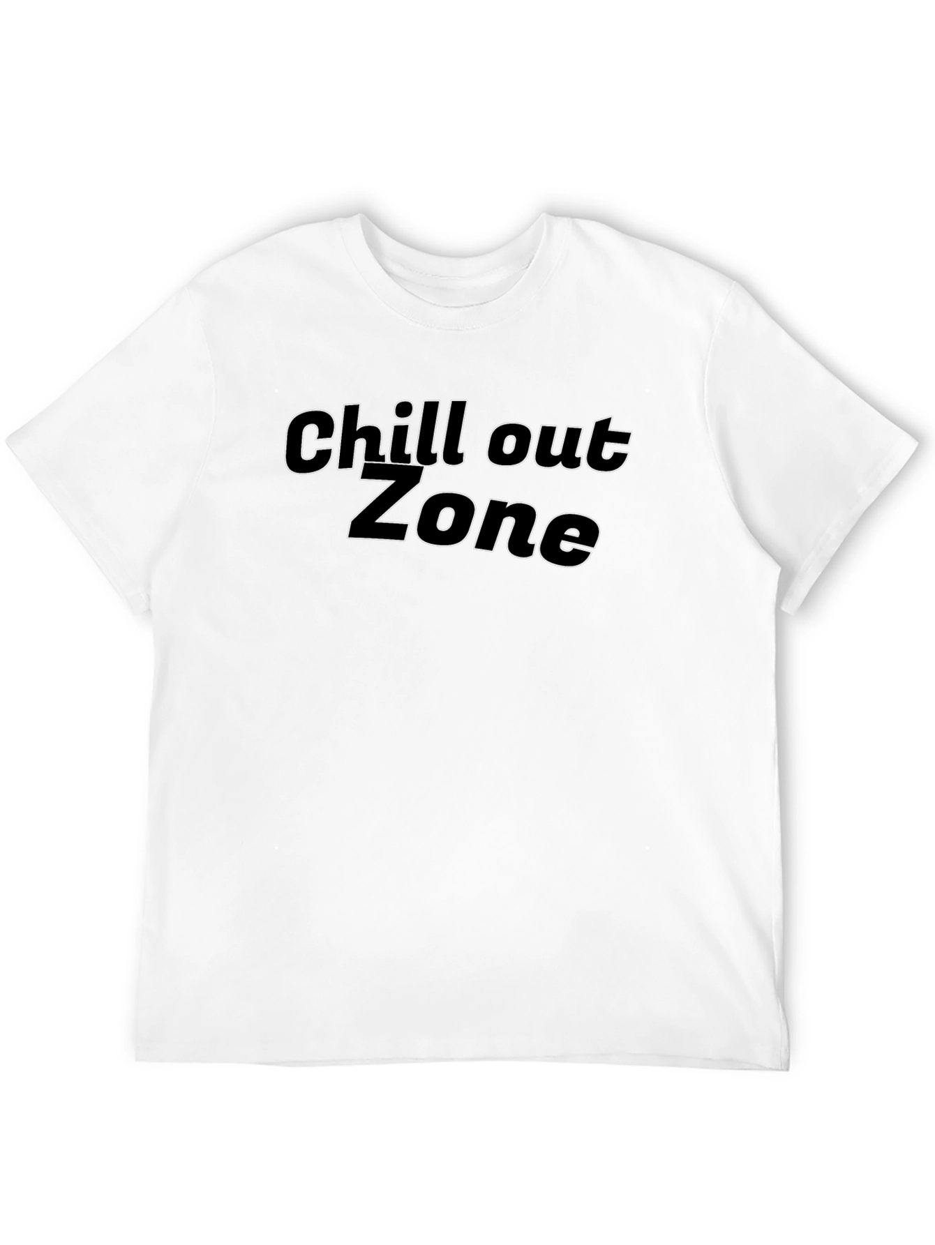 Chill Out Zone Black Graphic T-Shirt