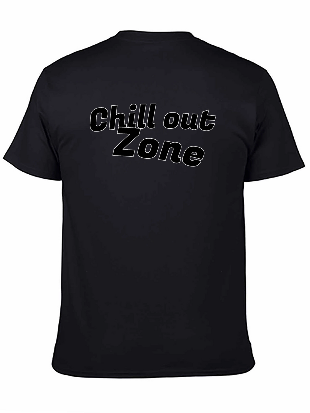 Chill Out Zone Black Graphic T-Shirt