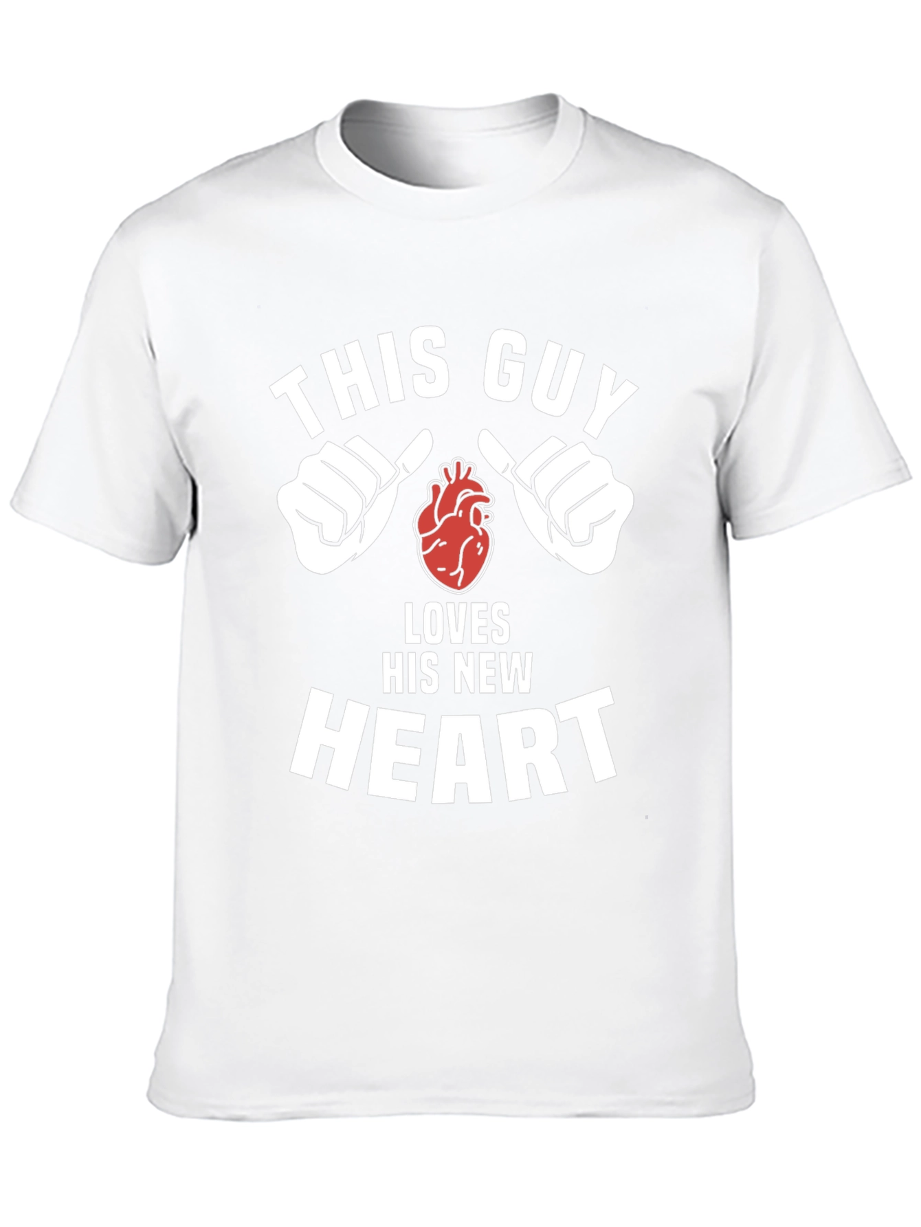This Guy Loves His New Heart Graphic Tee