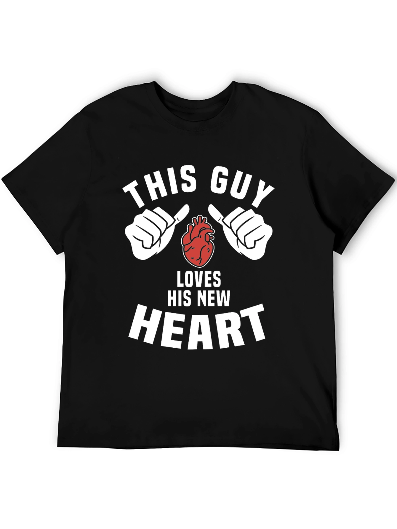 This Guy Loves His New Heart Graphic Tee