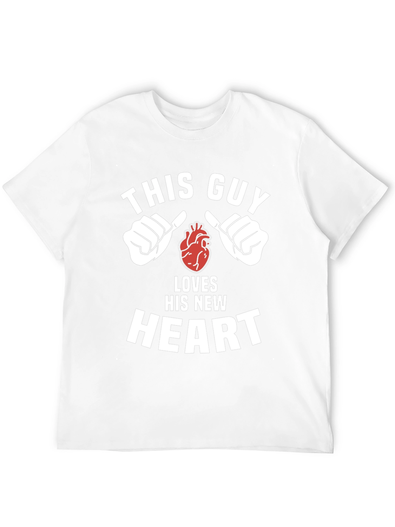 This Guy Loves His New Heart Graphic Tee