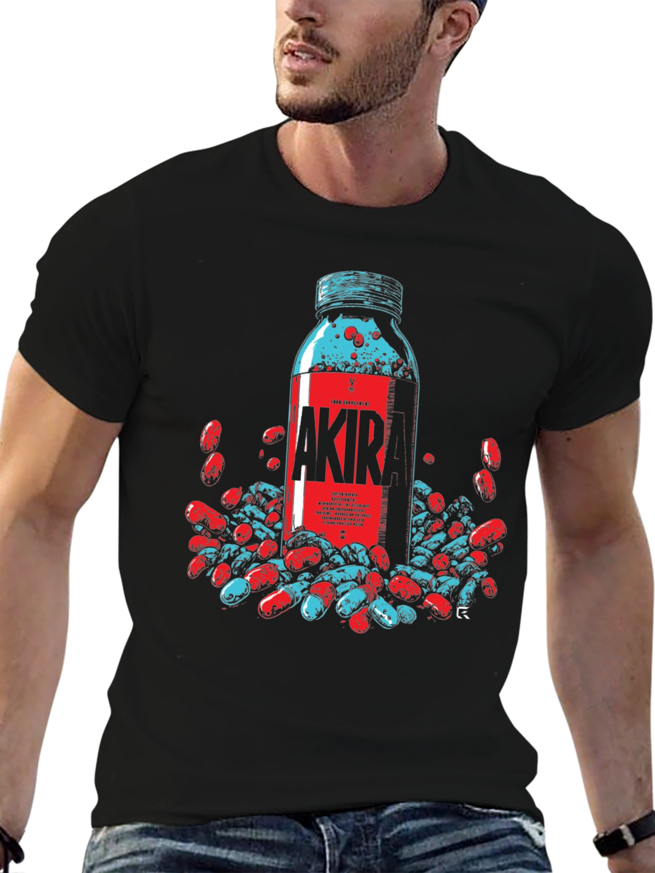 Akir Pill Bottle Graphic Tee