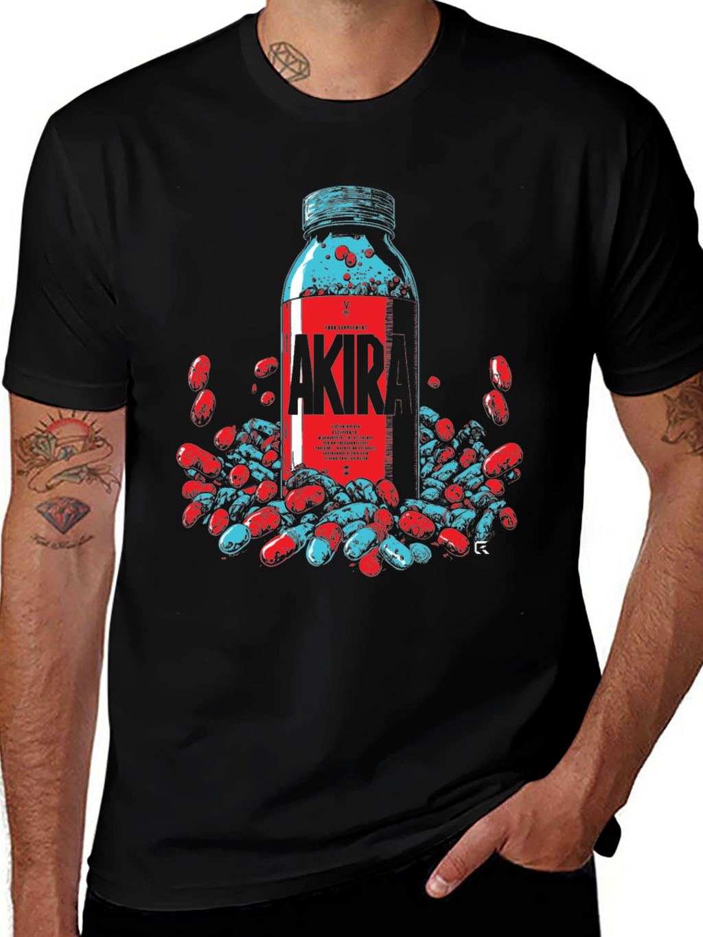 Akir Pill Bottle Graphic Tee