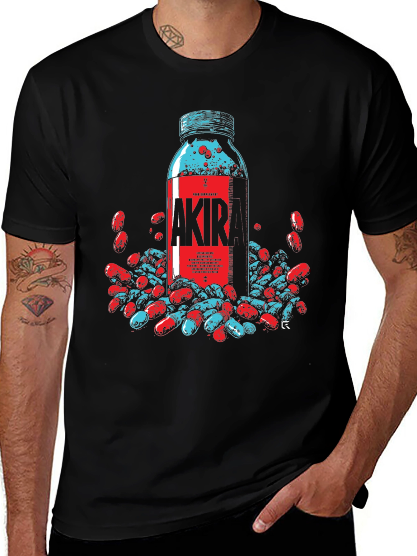 Akir Pill Bottle Graphic Tee