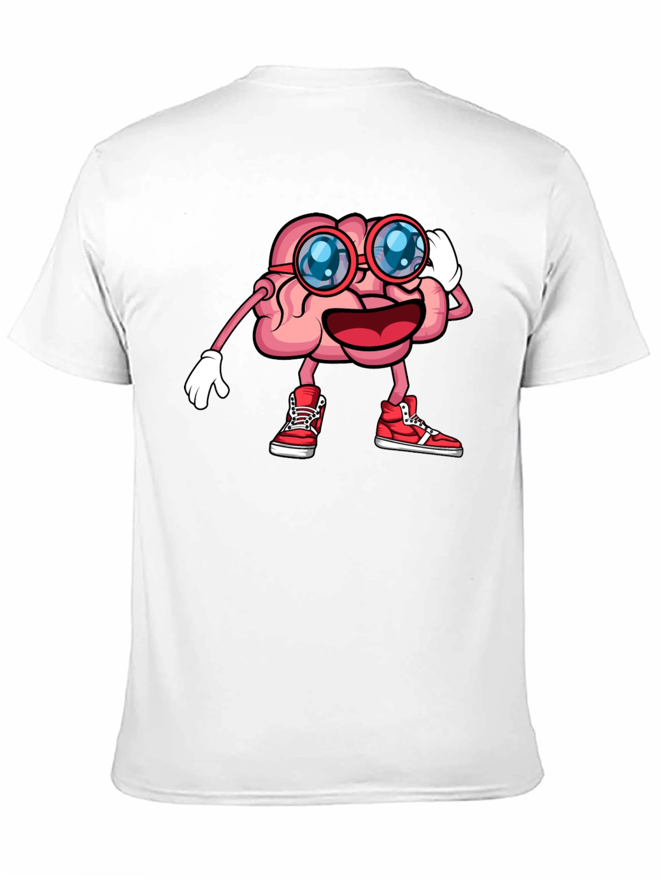 Brainy Graphic Tee - Funny Cartoon Brain T-Shirt