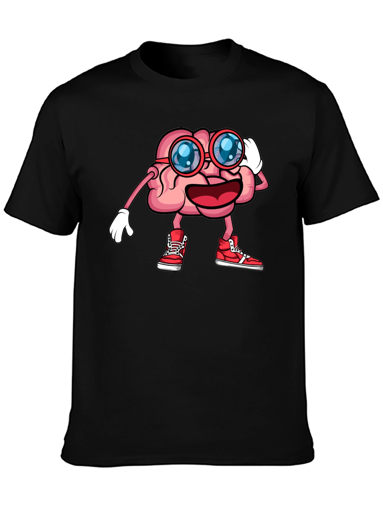 Brainy Graphic Tee - Funny Cartoon Brain T-Shirt