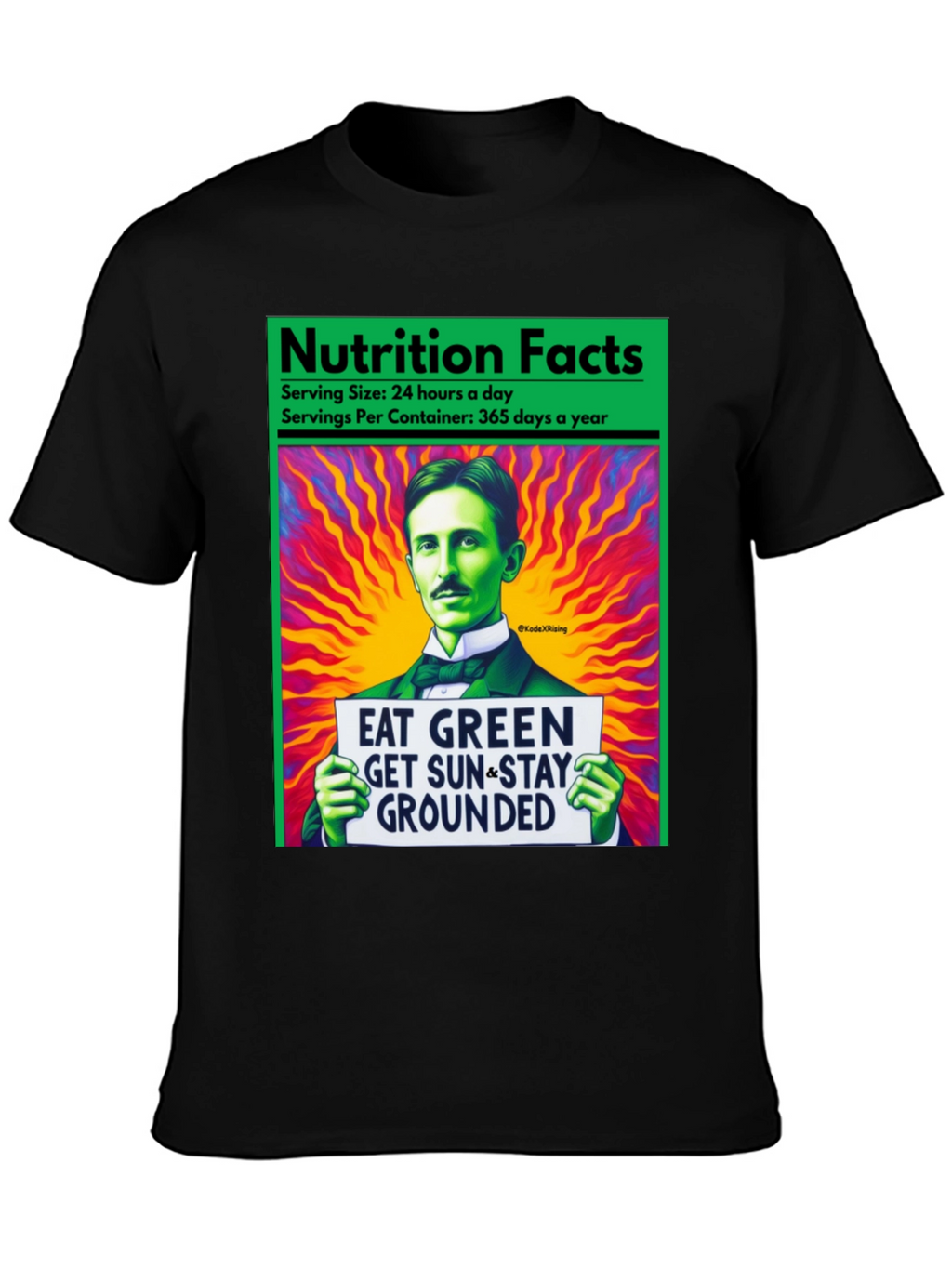 Eat Green Nikola Tesla T-Shirt