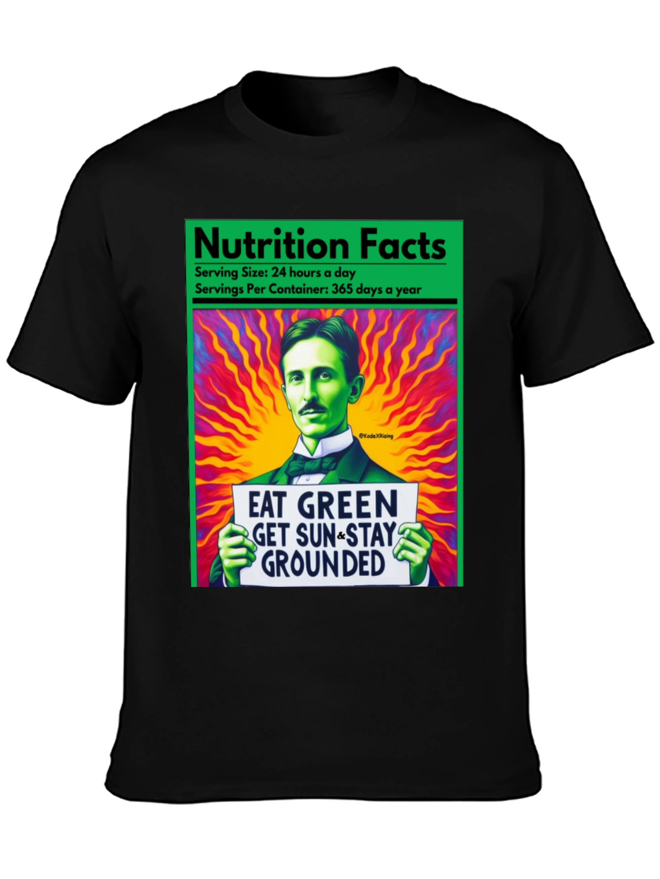 Eat Green Nikola Tesla T-Shirt