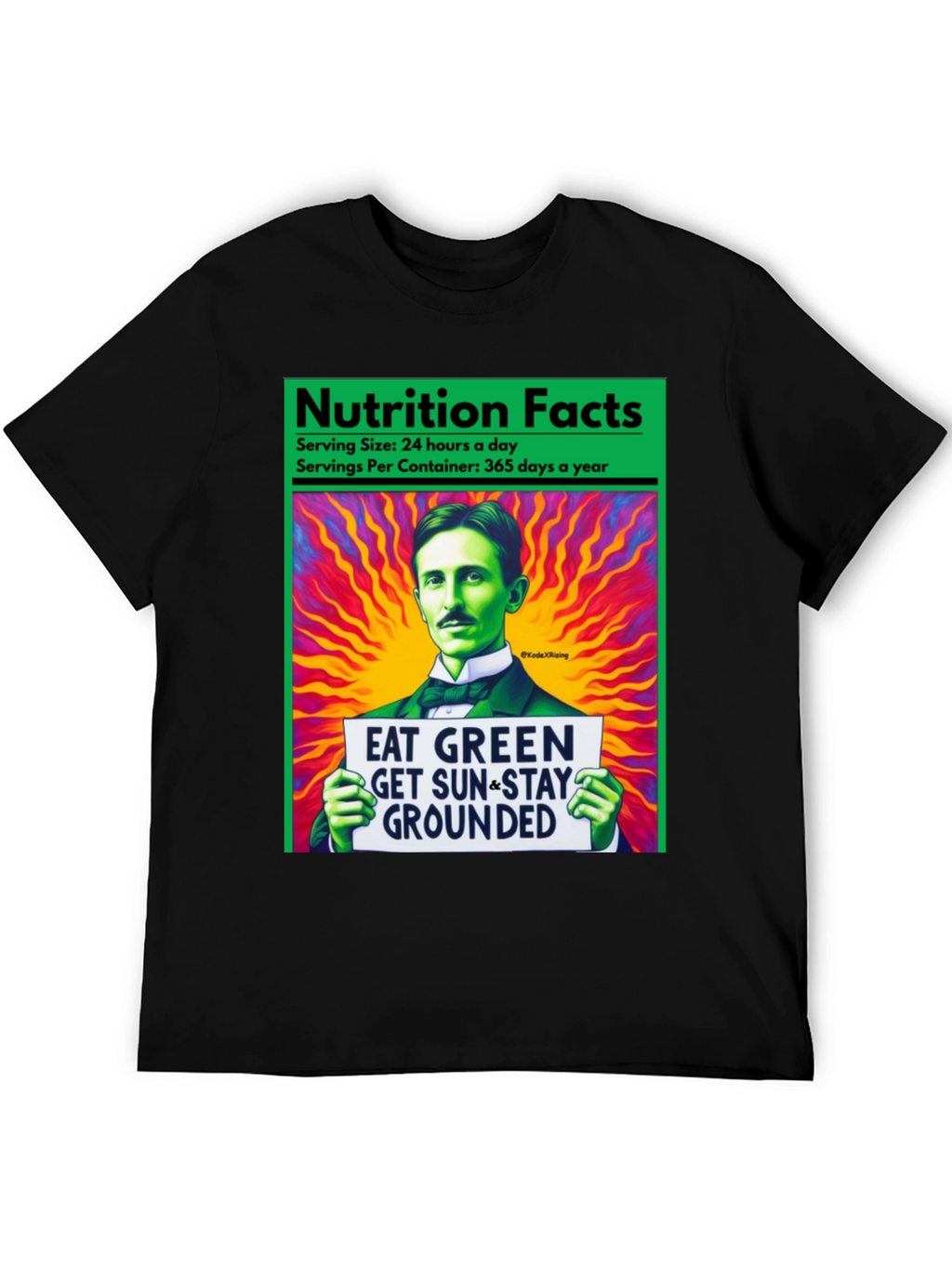 Eat Green Nikola Tesla T-Shirt