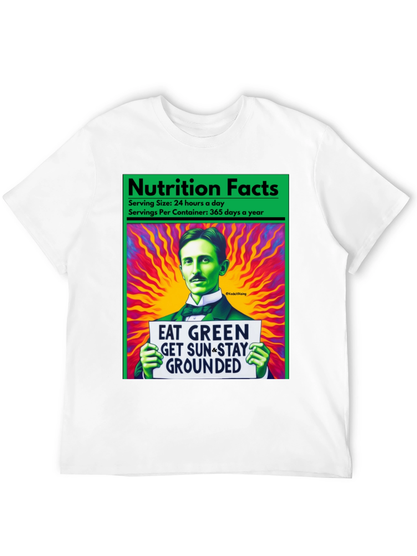 Eat Green Nikola Tesla T-Shirt