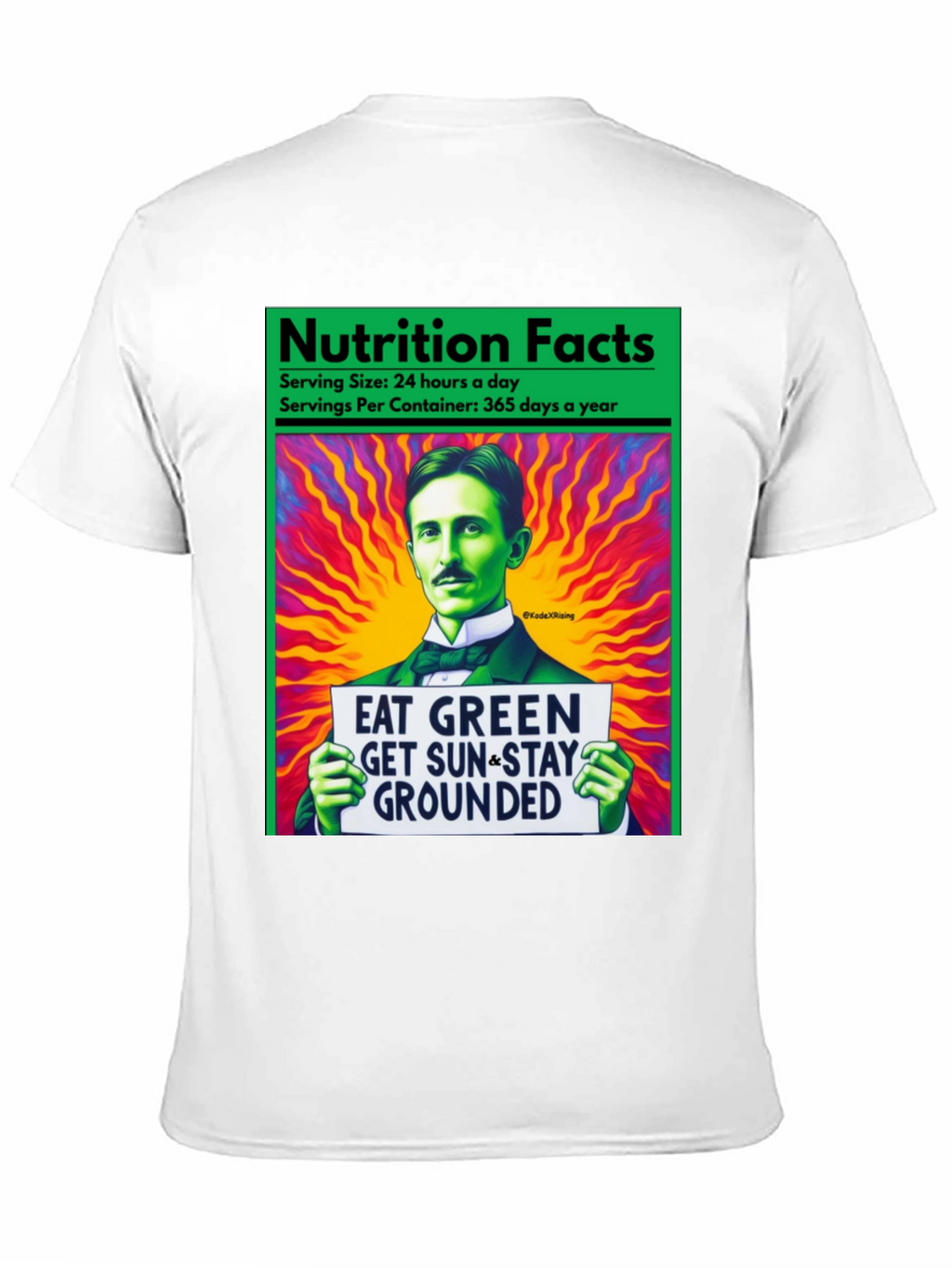 Eat Green Nikola Tesla T-Shirt