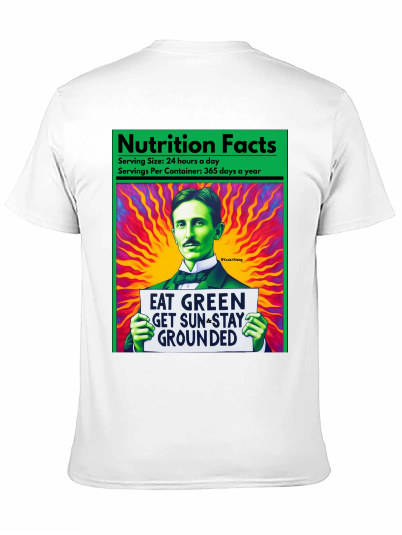 Eat Green Nikola Tesla T-Shirt