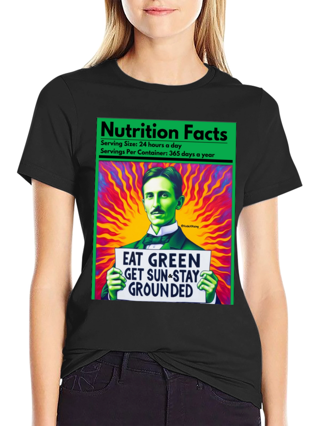 Eat Green Nikola Tesla T-Shirt
