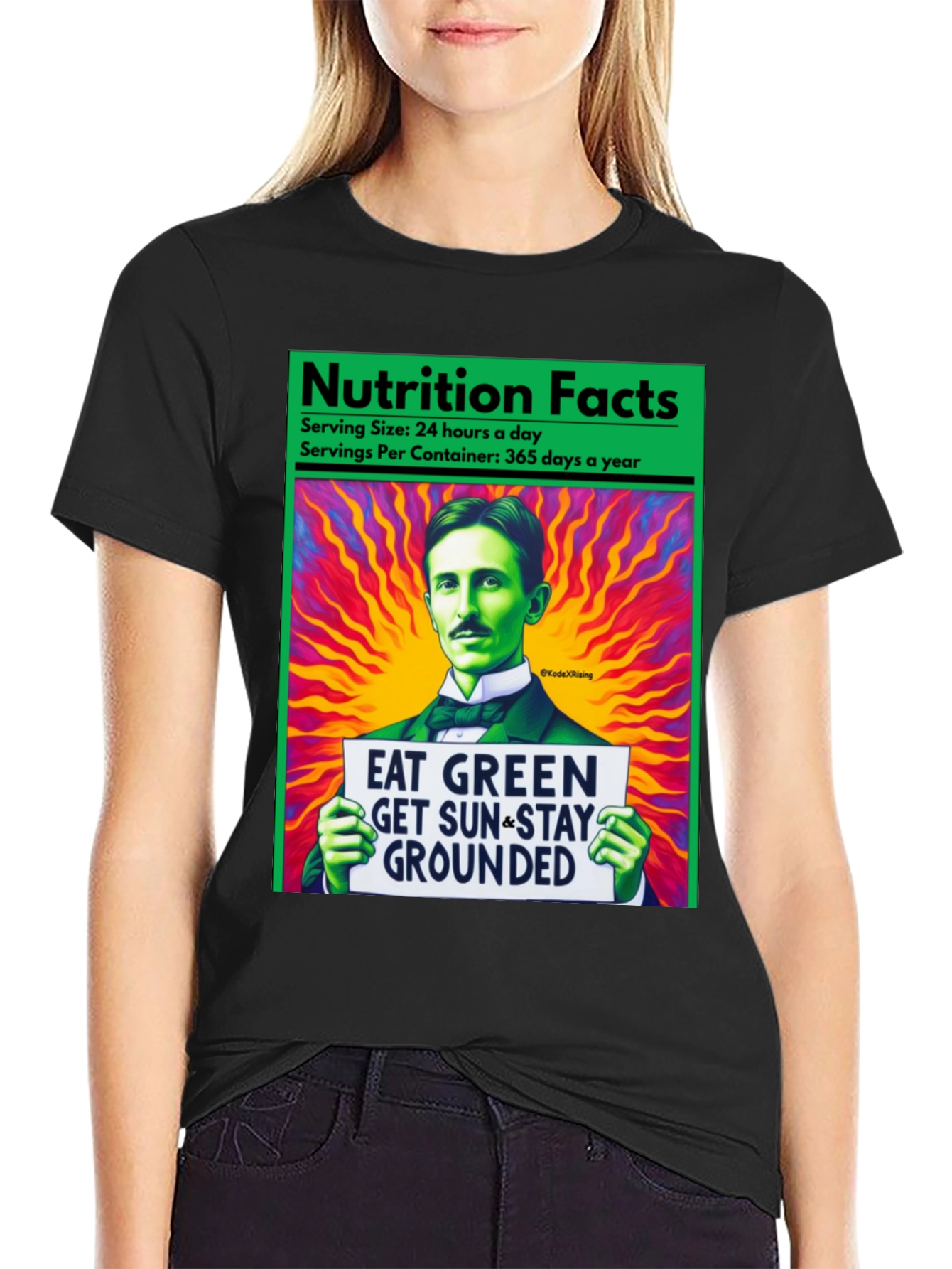 Eat Green Nikola Tesla T-Shirt