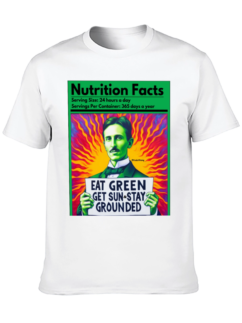 Eat Green Nikola Tesla T-Shirt
