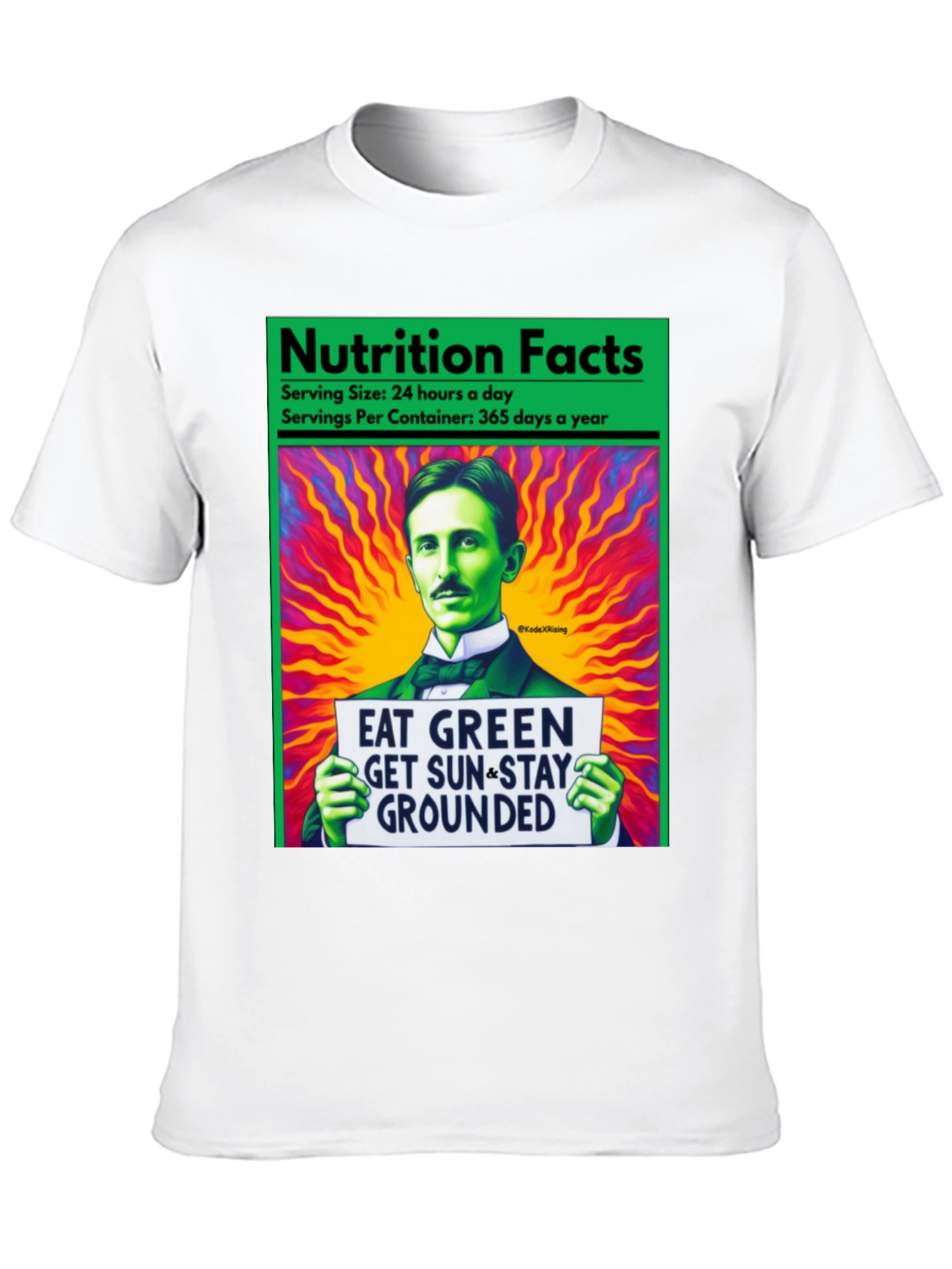 Eat Green Nikola Tesla T-Shirt